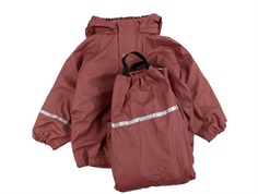 CeLaVi apple butter rainwear with fleece lining